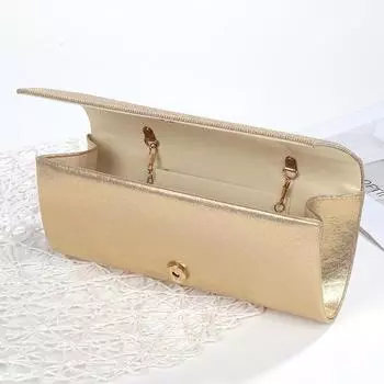 Модная женская сумочка-клатч с индивидуальным темпераментом для разборки цепи 25.5*5.5*11cm светло-коричневого