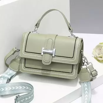 Модная женская сумочка, летняя новая женская маленькая квадратная сумка с двойным плечевым ремнем, женская сумка через плечо на одно плечо, кошелек