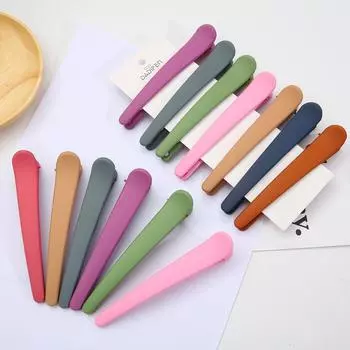 Модная женская темпераментная заколка для волос, матовая заколка в виде утконоса, заколки ярких цветов, заколка, аксессуары для волос коричневый