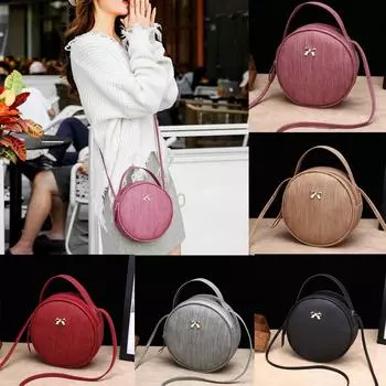 Модная женская трендовая кожаная сумка через плечо большой емкости розовый