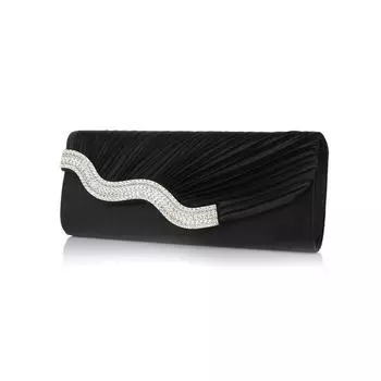 Модная женская вечерняя сумка, элегантный блестящий плиссированный женский клатч, вечерние свадебные сумки на плечо, кошелек для ужина, сумки через плечо белый