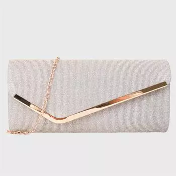 Модная женская вечерняя сумочка, сумка-цепочка через плечо, раскладушка, платье, сумки через плечо, универсальный клатч чёрный