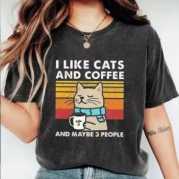 Модная женская зимняя футболка с принтом кота, забавная повседневная футболка с круглым вырезом и короткими рукавами, летняя женская футболка XS серый