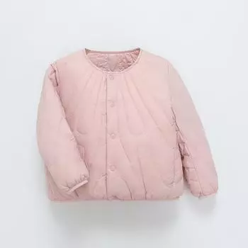 МОДНАЯ детская куртка-пуховик, новинка, осень-зима для мальчиков и девочек, легкая тонкая одежда, теплая короткая детская куртка 110cm чёрный