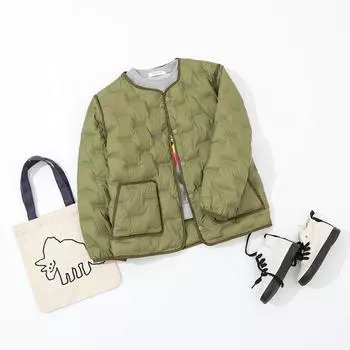 МОДНАЯ детская легкая куртка-пуховик с подкладкой короткая для мальчиков и девочек среднего возраста для детей старшего возраста для младенцев и детей, студентов, школьная форма, куртка 110cm оливковое зеленый