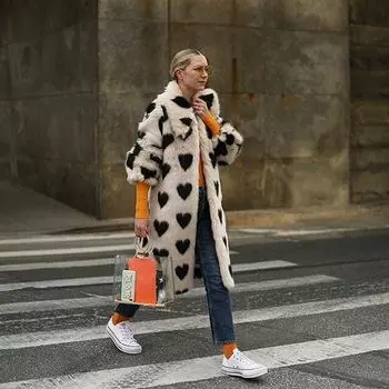 МОДНАЯ длинная куртка из искусственного меха, утолщенная новая плюшевая белая шуба Love Coat, женская теплая интегрированная длинная шуба S