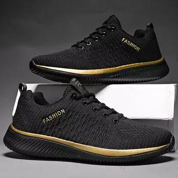 Мужские дышащие спортивные кроссовки 35 красный/чёрный