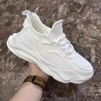 МОДНАЯ ОБУВЬ, мужские дышащие спортивные кроссовки, спортивные кроссовки для бега, уличные женские теннисные кроссовки для тренажерного зала 39 чёрный