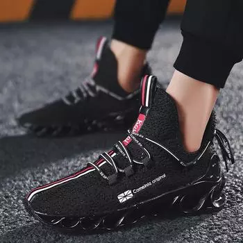 МОДНАЯ ОБУВЬ, мужские дышащие спортивные кроссовки, спортивные кроссовки для бега, уличные женские теннисные кроссовки для тренажерного зала 39 чёрный