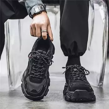 МОДНАЯ ОБУВЬ, мужские дышащие спортивные кроссовки, спортивные кроссовки для бега, уличные женские теннисные кроссовки для тренажерного зала 39 чёрный