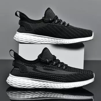 МОДНАЯ ОБУВЬ, мужские дышащие спортивные кроссовки, спортивные кроссовки для бега, уличные женские теннисные кроссовки для тренажерного зала 36 чёрный