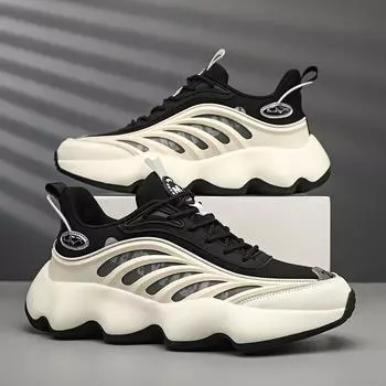 МОДНАЯ ОБУВЬ, мужские дышащие спортивные кроссовки, спортивные кроссовки для бега, уличные женские теннисные кроссовки для тренажерного зала 36 чёрный