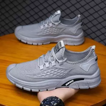 МОДНАЯ ОБУВЬ, мужские дышащие спортивные кроссовки, спортивные кроссовки для бега, уличные женские теннисные кроссовки для тренажерного зала 39 серый