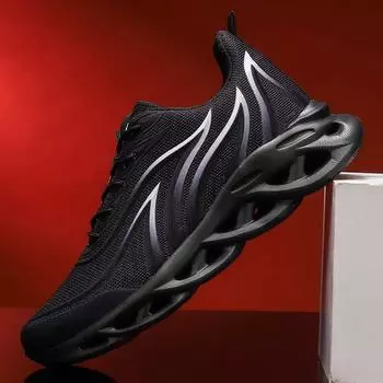 МОДНАЯ ОБУВЬ, мужские дышащие спортивные кроссовки, спортивные кроссовки для бега, уличные женские теннисные кроссовки для тренажерного зала 39 чёрный