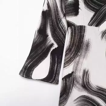 МОДНАЯ одежда 2024 года, европейская и американская осень, новый темперамент, воротник-лодочка, длинный рукав, напечатанная талия, платье, женская одежда XS