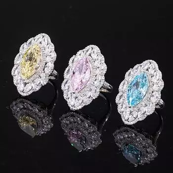 Модное 18-каратное позолоченное кольцо 9*18 мм сияющей огранки из курнда для женщин, подарок на годовщину, стерлинговое серебро 925 пробы, ювелирные изделия 9