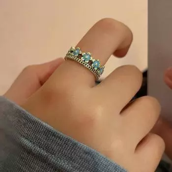 Модное эмалевое кольцо с цветком для дам, подарки, изысканный дизайн, кольцо, аксессуары, бижутерия, подарки