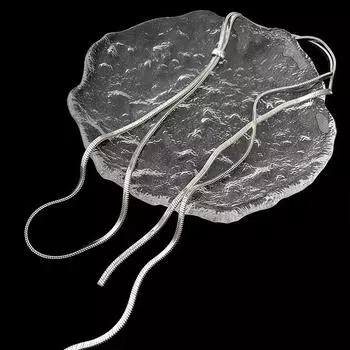 Модное длинное ожерелье из змеиной кости для женщин и девочек в стиле хип-хоп с длинной цепочкой для свитера с кисточками, ювелирные изделия для банкета onesize