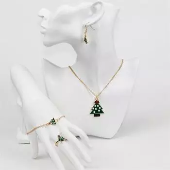 Модное фестивальное ожерелье, серьги, кольцо, браслет, прочный праздничный пирсинг 1