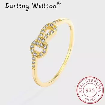 Модное геометрическое нерегулярное парное серебряное кольцо S925 для женщин, натуральное серебро 925 пробы, подарок на день Святого Валентина, ювелирные изделия 6 серебряный