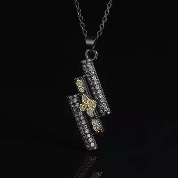 Модное геометрическое женское ожерелье неправильной формы в богемном стиле, женская цепочка для свитера, ювелирные изделия для банкета, элегантное ожерелье, рождественский подарок 45cm чёрный