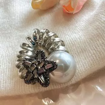 Модное и очаровательное кольцо для волос, новый головной убор, высококачественная высокоэластичная резинка для волос со стразами в форме звезды