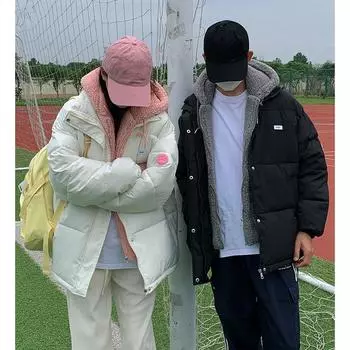 Модное и теплое пальто из двух частей с капюшоном из искусственной овечьей шерсти и хлопка в стиле пэчворк для женщин S белый