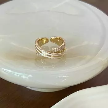 Модное и универсальное кольцо с регулируемой индивидуальностью для женщин One Size белый