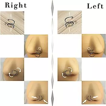 Модное индивидуальное C-образное кольцо в носу, пирсинг в носу, ювелирные изделия для пирсинга