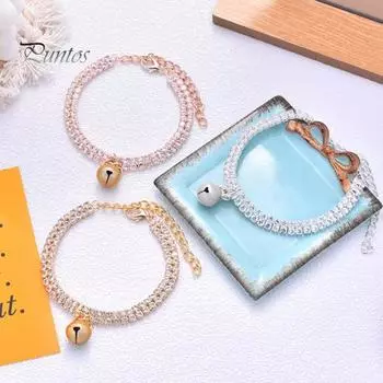 Модное изысканное удобное ожерелье для домашних животных, двухрядное ожерелье для домашних животных, украшенное стразами, товары для животных S золотистый