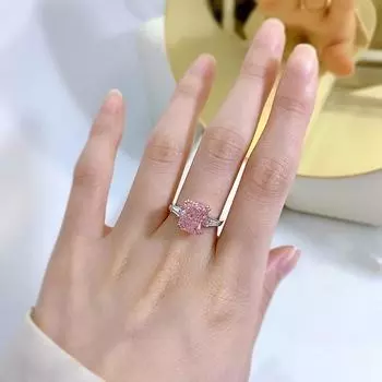 Модное кольцо из 18-каратного белого золота 8*10 мм с сапфиром с граненым драгоценным камнем для женщин, подарок на годовщину, стерлинговое серебро 925 пробы, ювелирные изделия 9