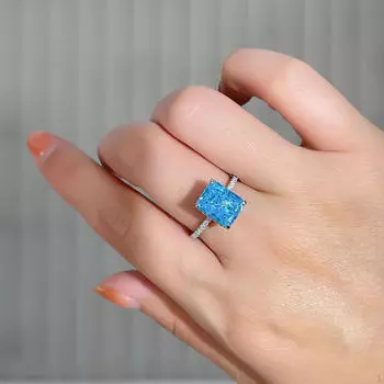 Модное кольцо классические ювелирные изделия элегантные простые для годовщины девушки дамы Yellow US7