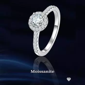 Модное кольцо с муассанитом в виде когтей, обручальные кольца из стерлингового серебра 925 пробы для женщин, женские свадебные украшения, аксессуары, подарок 5 белый