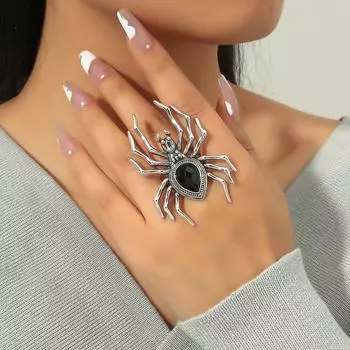 Модное кольцо в стиле ретро, креативное кольцо с бриллиантом, регулируемое кольцо с регулируемым отверстием, кольцо в богемном этническом стиле, модное кольцо 1