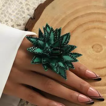 Модное кольцо в стиле ретро, креативное кольцо с бриллиантом, регулируемое кольцо с регулируемым отверстием, кольцо в богемном этническом стиле, модное кольцо 1