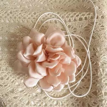 Модное колье-колье с цветочным принтом в стиле ретро, французский шейный ремешок, великолепное французское ожерелье в стиле ретро 10cm чёрный