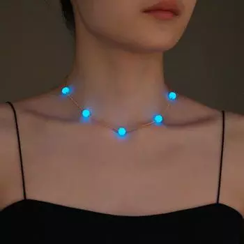 Модное красивое ожерелье для женщин синий