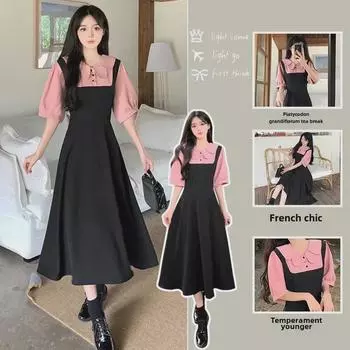 Модное кружевное облегающее платье с кукольным воротником - Летний французский перерыв на чай M белый