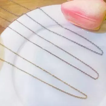 Модное легкое роскошное ожерелье из титановой стали, женский высококлассный кулон, цепочка для ключицы со сладким темпераментом, не выцветающие аксессуары 18K