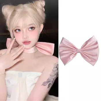 Модное ленточное ожерелье, колье-банты, великолепное дополнение к женским аксессуарам, костюм для косплея на Хэллоуин розовый
