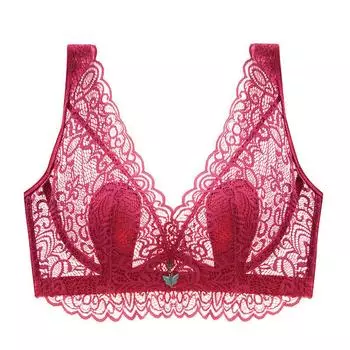 Модное летнее легкое нижнее белье большого размера с полной чашкой, женское нижнее белье, сексуальный кружевной бюстгальтер с полной чашкой, толстый м бюстгальтер 34/75C белый