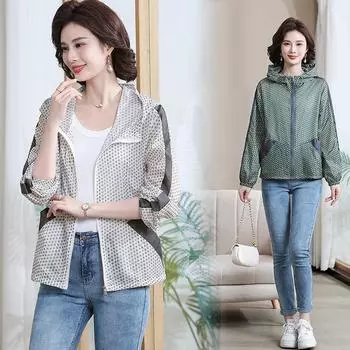 Модное летнее женское солнцезащитное свободное пальто больших размеров, повседневная женская рубашка с защитой от солнца, куртка с капюшоном, женская верхняя одежда XL белый