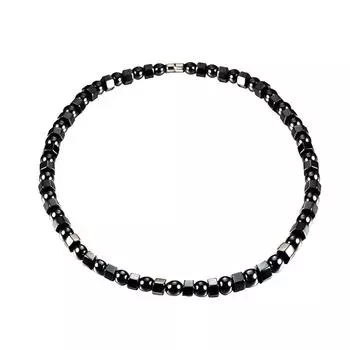Модное магнитотерапевтическое гематитовое ожерелье, ювелирные изделия, нежный аксессуар для женщин и мужчин