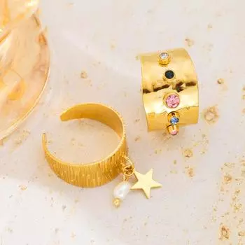 Модное минималистичное открытое кольцо для женщин, подарки на вечеринку