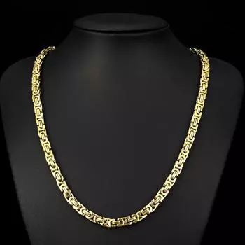 Модное мужское грубое ожерелье ручной работы. Модное и атмосферное ожерелье из титановой стали. Подвесная цепочка. Цепочка из нержавеющей стали. 56cm