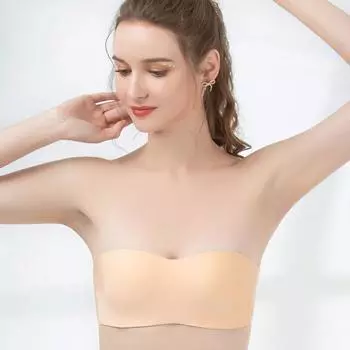 Модное нижнее белье без бретелей, нескользящее, маленькая грудь, не пустая чашка, тонкая, дышащая 32/70B