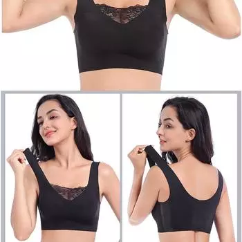 Модное нижнее белье без следов, женское толстое нижнее белье мм, без стального обода, противоударный жилет для бега, бюстгальтер большого размера, спортивный бюстгальтер, тонкий 75B