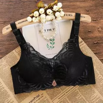 Модное нижнее белье без стального обода, утолщенное тонкое нижнее белье, регулируемый бюстгальтер с верхней поддержкой 70B красный