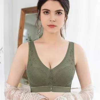 Модное нижнее белье с большой грудью, полной чашкой, тонкое, без губки, женское кружевное дышащее нижнее белье, большой размер, без стального кольца 80B
