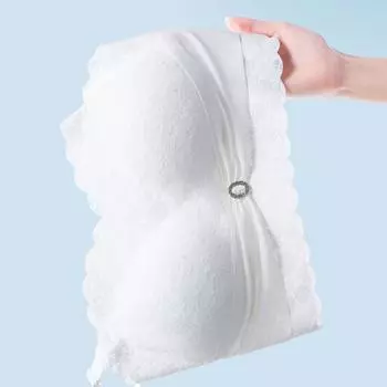 Модное нижнее белье, женское нижнее белье с большой грудью, нескользящий невидимый топ-труба, красивый бюстгальтер на спине, сексуальный и бесшовный 75B чёрный